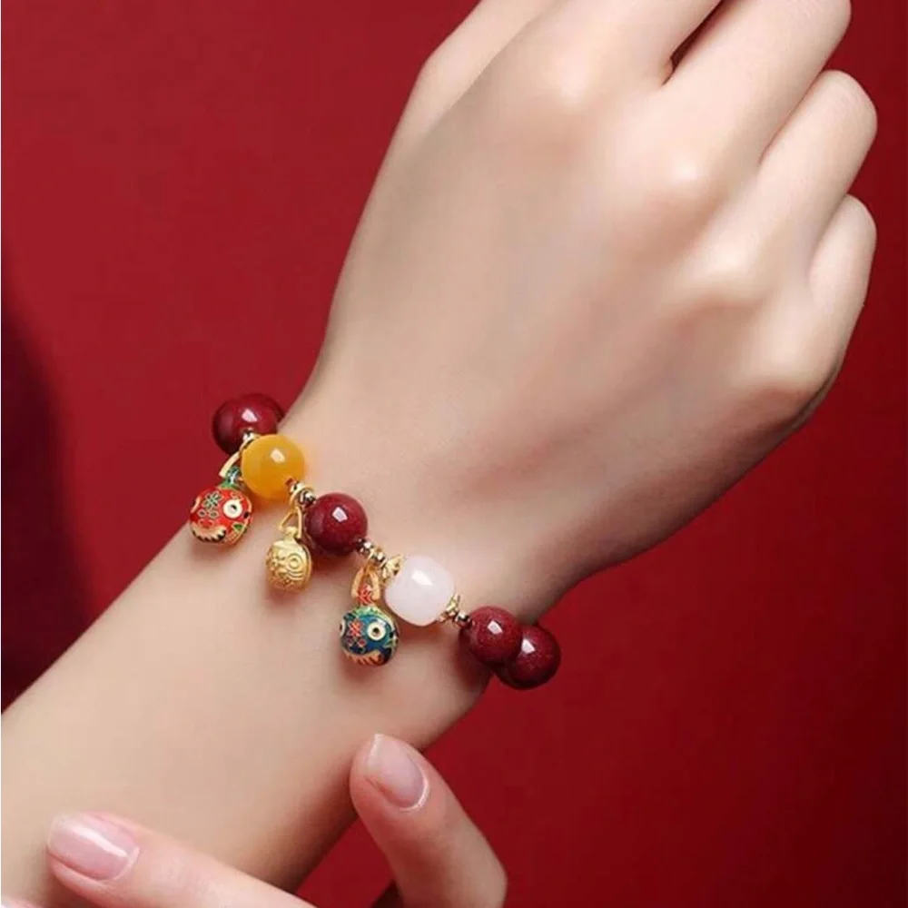 Gold Swallowing Beast Family Bracelet